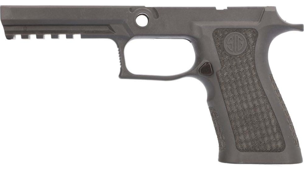 SIG SAUER P320 X Laser-Engraved TXG Full-Size Grip Module Assembly, Grey, Medium, 8901005