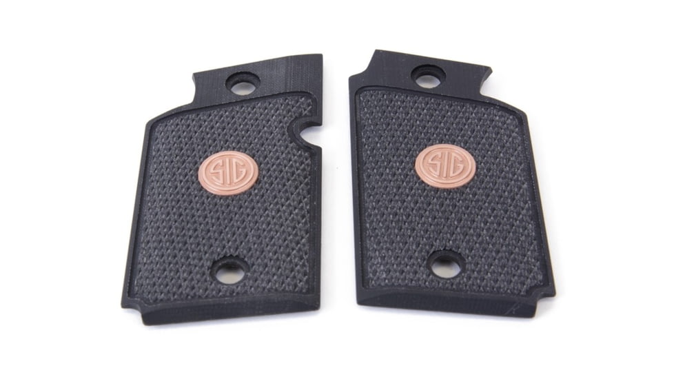 SIG SAUER P 938 Grip Set, GRIP-938-RGMED-BLK