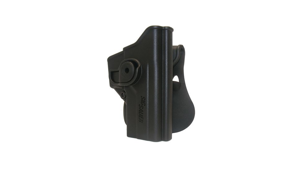 Sig Sauer Paddle Retention Holster For P250 Compact 9 mm .40 Smith and Wesson .357 Sig Black Polymer Right Hand HOL-RPR250C9BLK