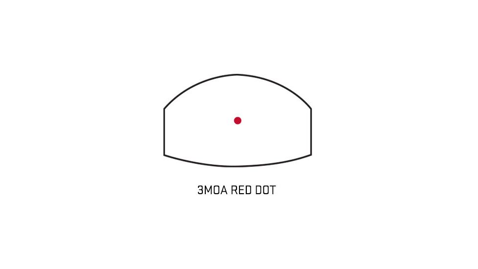 SIG SAUER Romeo 1 1x30mm Reflex Sight, 3 MOA Red Dot Reticle, 1.0 MOA Adj, Black, SOR11099