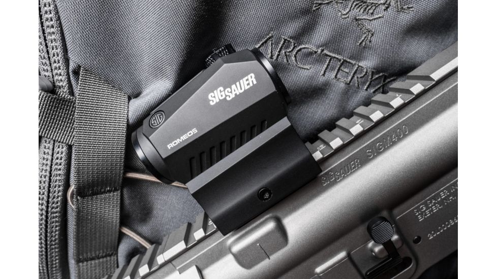 SIG SAUER ROMEO5 1x20mm Red Dot Sight, 2 MOA Red Dot Reticle, 65 MOA Circle Dot, 1 x AAA Battery, Matte, Black, SOR52102, EDEMO5