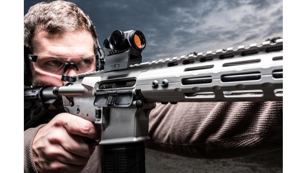 SIG SAUER ROMEO5 1x20mm Red Dot Sight, 2 MOA Red Dot Reticle, 65 MOA Circle Dot, 1 x AAA Battery, Matte, Black, SOR52102, EDEMO5