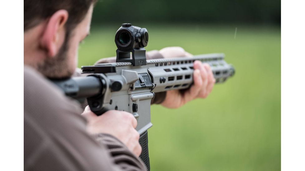 SIG SAUER ROMEO5 1x20mm Red Dot Sight, 2 MOA Red Dot Reticle, 65 MOA Circle Dot, 1 x AAA Battery, Matte, Black, SOR52102, EDEMO5