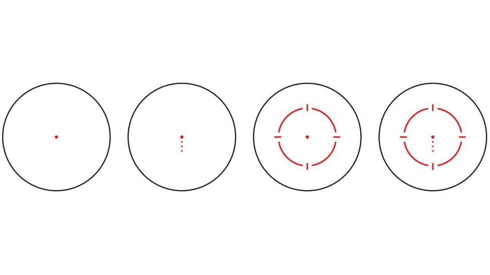 SIG SAUER Romeo 8T-AMR Red Dot Sight, 1x40mm, Quad Ballistic Circle Dot 2.0 Reticle, Black, SOR8T101