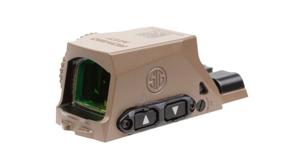 SIG SAUER Romeo M17 1x24mm Reflec Red Dot Sights, 2 MOA Red Dot Reticle, Coyote Tan, SORM1700