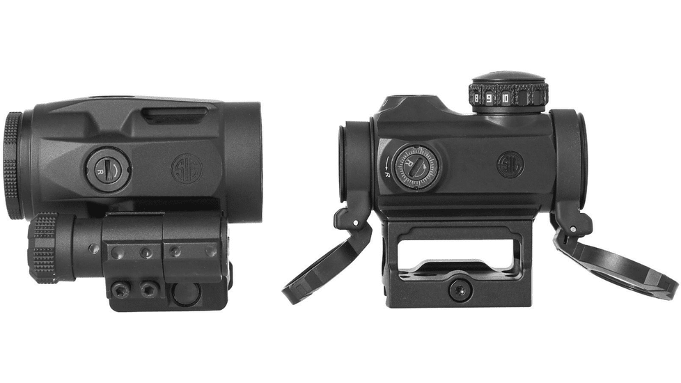 SIG SAUER Romeo-MSR 1x20mm Compact Red Dot Sight and Juliet5 5x Micro Magnifier Combo, Black, SORJ72501