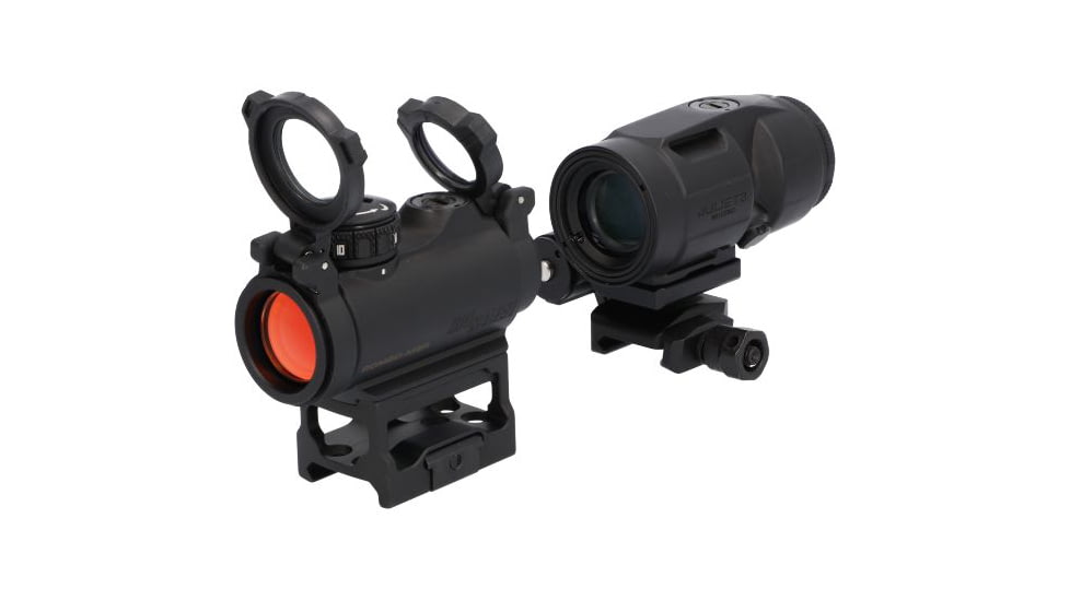 SIG SAUER ROMEO-MSR Gen 2 1x20mm Reflex Red Dot Sight and JULIET5 Micro 5x24mm Magnifier Combo Kit, Black, SORJMSR501