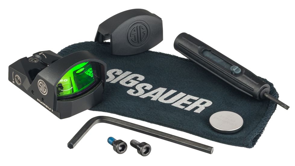 EDEMO SIG SAUER Romeo1 Reflex Sight 1x30mm 6 MOA Red Dot, 1.0 MOA Adjustable, Black, Medium, SOR11600, EDEMO21