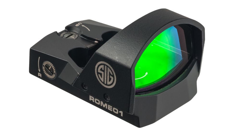 EDEMO SIG SAUER Romeo1 Reflex Sight 1x30mm 6 MOA Red Dot, 1.0 MOA Adjustable, Black, Medium, SOR11600, EDEMO21