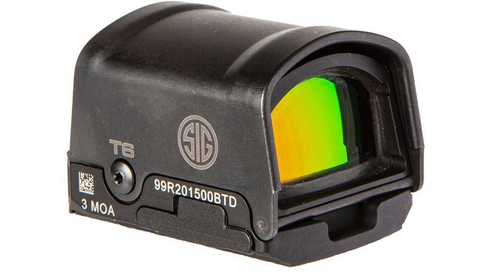 SIG SAUER ROMEO2 Reflex Red Dot Sight with Large Shroud, 1x30mm, 3 MOA Red Dot, Black, SOR21301
