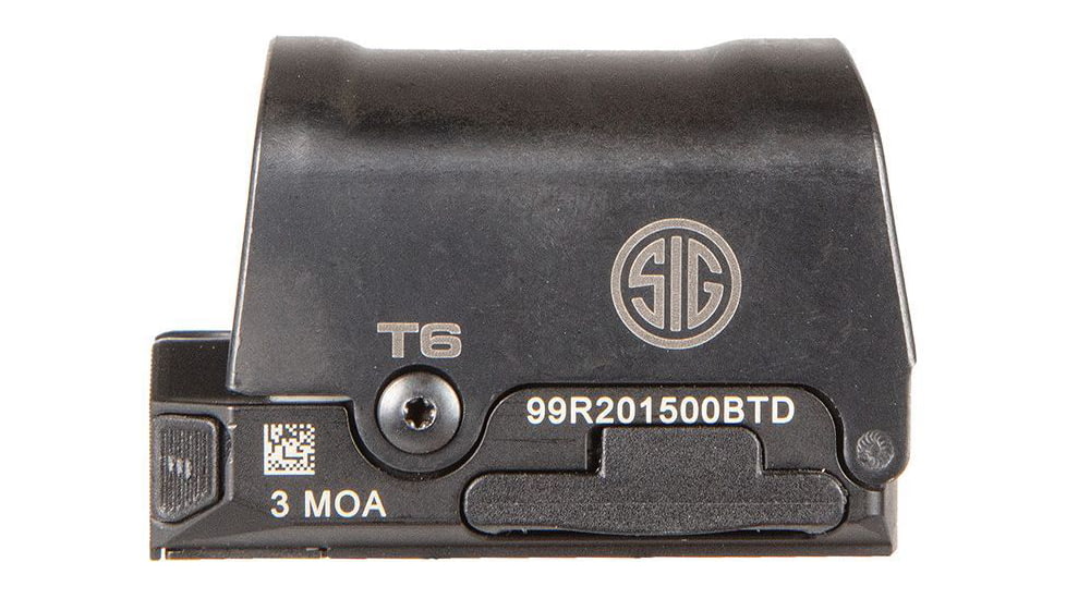 SIG SAUER ROMEO2 Reflex Red Dot Sight with Large Shroud, 1x30mm, 3 MOA Red Dot, Black, SOR21301