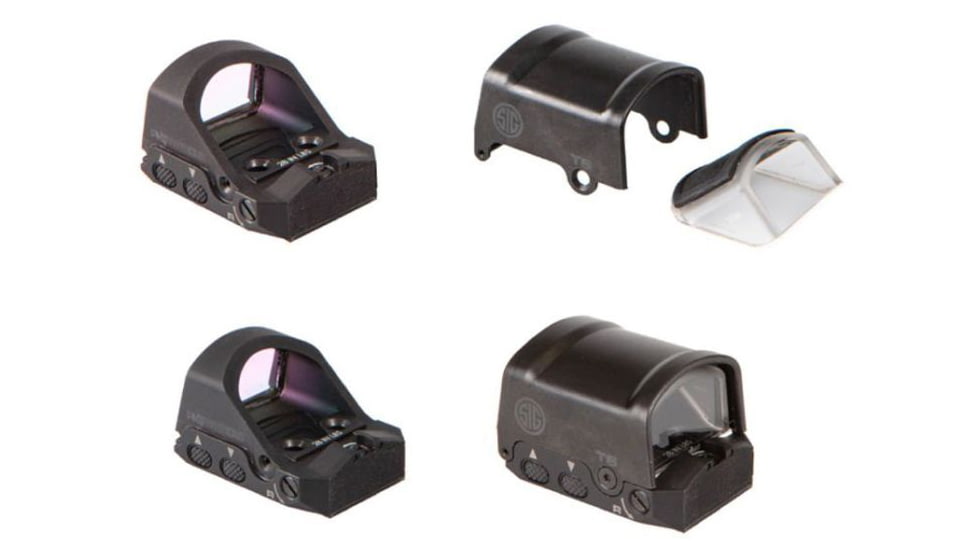 SIG SAUER ROMEO2 Reflex Red Dot Sight with Large Shroud, 1x30mm, 3 MOA Red Dot, Black, SOR21301