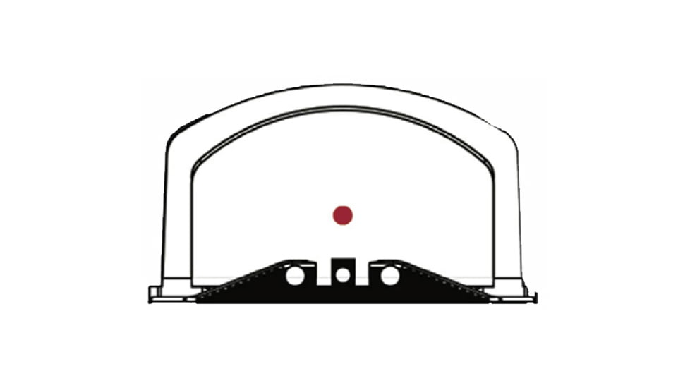 SIG SAUER ROMEO2 Reflex Red Dot Sight with Large Shroud, 1x30mm, 3 MOA Red Dot, Black, SOR21301