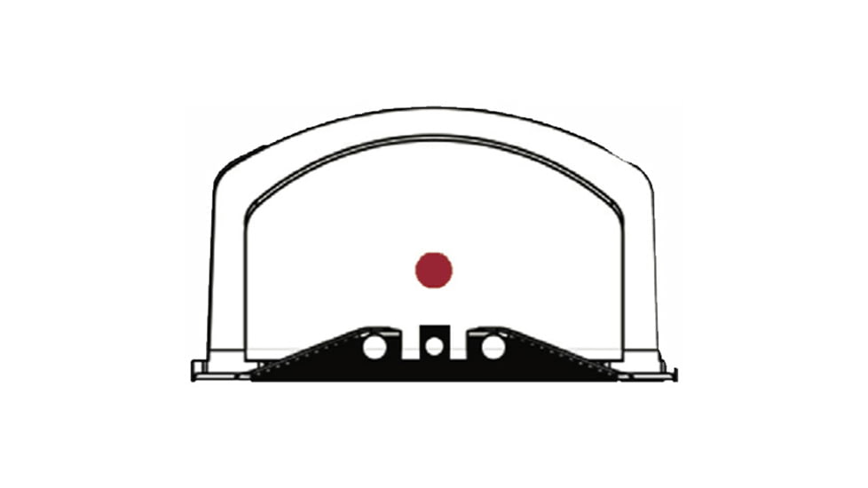 SIG SAUER ROMEO2 Reflex Red Dot Sight with Large Shroud, 1x30mm, 6 MOA Red Dot, Black, SOR21601