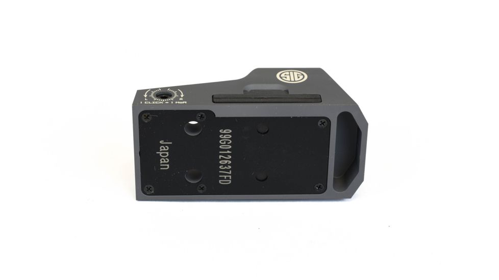 Sig Romeo 3 Miniature 1x25mm Reflex Sight w/ Riser, 3 MOA Red Dot Reticle, Graphite SOR31002