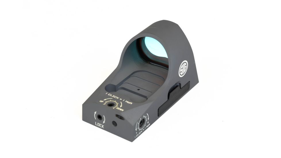 Sig Romeo 3 Miniature 1x25mm Reflex Sight w/ Riser, 3 MOA Red Dot Reticle, Graphite SOR31002