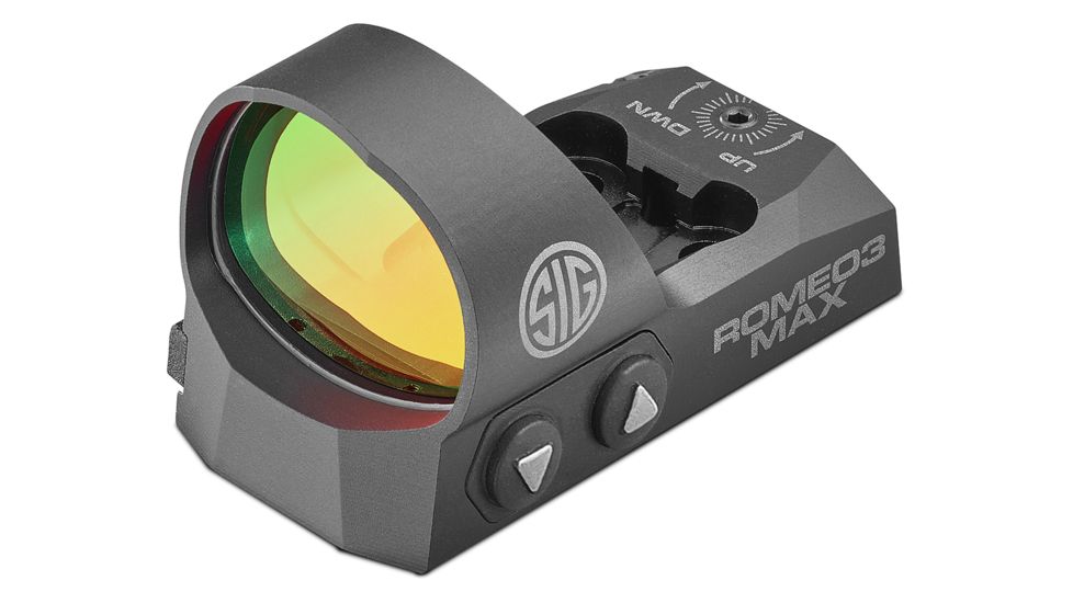 Sig Romeo 3MAX 1x30mm Red Dot Sight, 3 MOA Dot Reticle, Aircraft Grade Aluminum, Black, SOR31003
