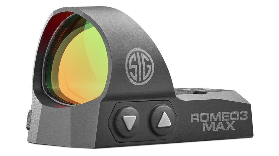 Sig Romeo 3MAX 1x30mm Red Dot Sight, 3 MOA Dot Reticle, Aircraft Grade Aluminum, Black, SOR31003