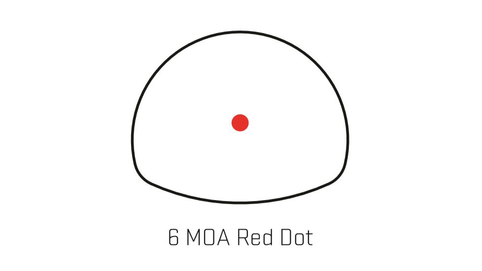 Sig Romeo 3MAX 1x30mm Red Dot Sight, 6 MOA Dot Reticle, Aircraft Grade Aluminum, Black, SOR32003