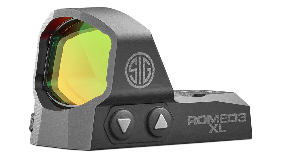 Sig Romeo 3XL 1x35mm Red Dot Sight, 6 MOA Dot Reticle, Aircraft Grade Aluminum, Black, SOR32004