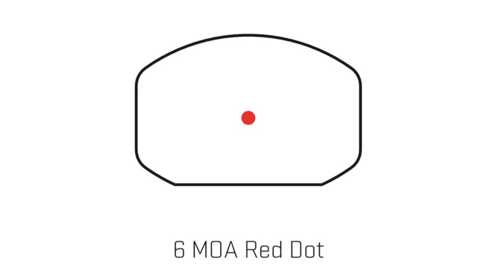 Sig Romeo 3XL 1x35mm Red Dot Sight, 6 MOA Dot Reticle, Aircraft Grade Aluminum, Black, SOR32004
