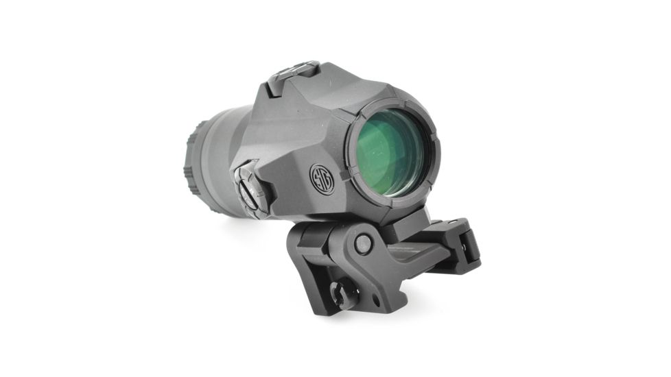 SIG SAUER Romeo4H Red Dot Sight, Ballistic Circle Dot, Qr Mount, Juliet4 4x Magnifier, Black, Medium, SORJ43111