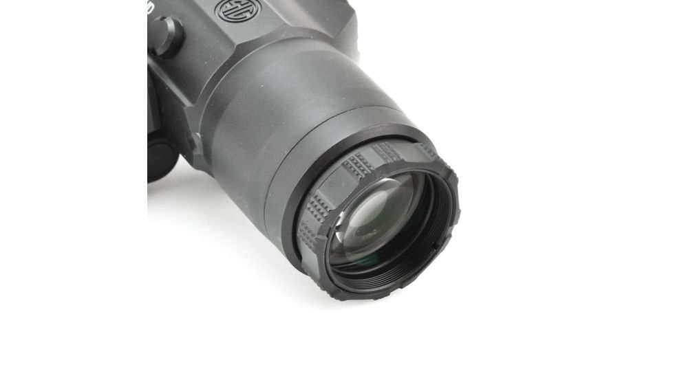 SIG SAUER Romeo4H Red Dot Sight, Ballistic Circle Dot, Qr Mount, Juliet4 4x Magnifier, Black, Medium, SORJ43111