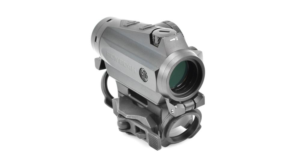 SIG SAUER Romeo4H Red Dot Sight, Ballistic Circle Dot, Qr Mount, Juliet4 4x Magnifier, Black, Medium, SORJ43111