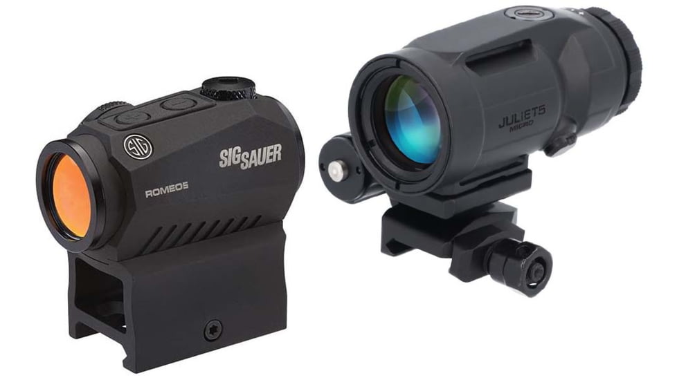 SIG SAUER ROMEO5XDR GEN II 5x24mm Combo Kit, 2 MOA Red Dot Sights, Black, SORJ5X201
