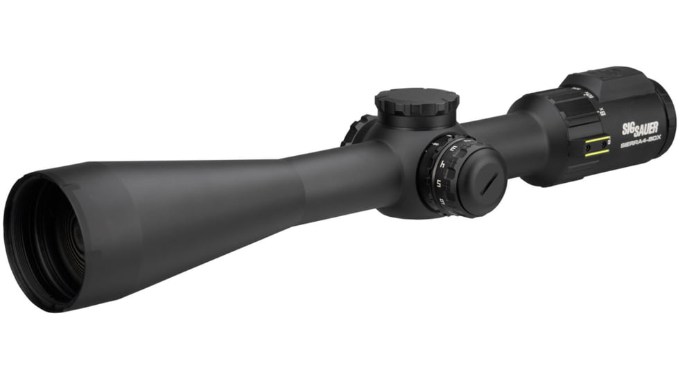 Sig Sauer SIERRA 4, Rifle Scope, 6-24X Magnification, 50mm Objective, 30mm Main Tube, BDX-R2 Digital Ballistic Reticle, 0.25 MOA Adjustments, Black, SOSBDX46111