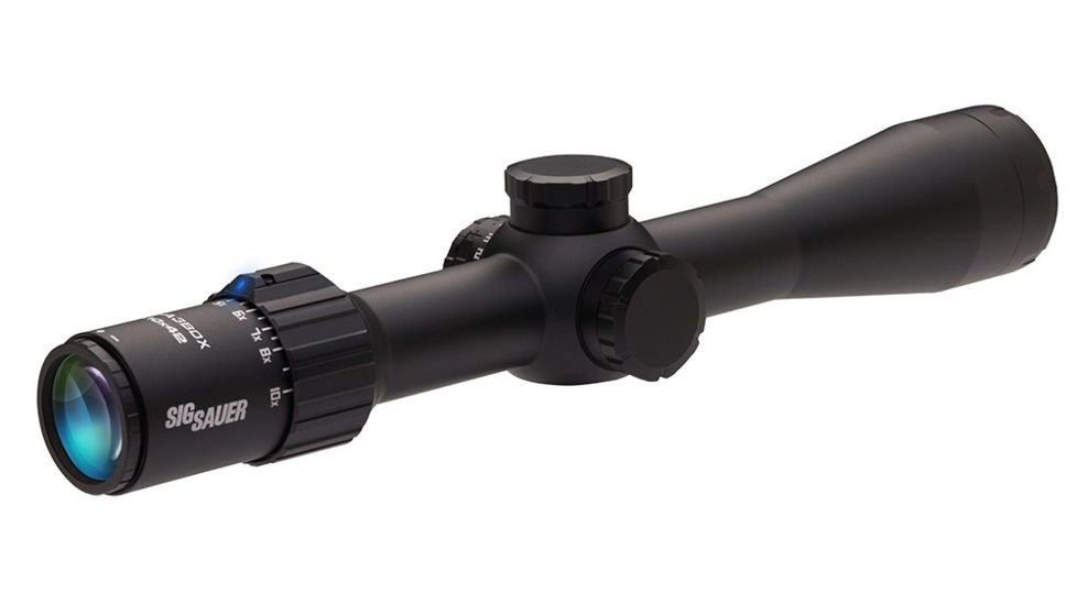 SIG SAUER Sierra3BDX 4.5-14x44mm Rifle Scope 30mm Tube, Second Focal Plane, Black, Digital Ballistic Reticle, MOA, SOSBDX34111