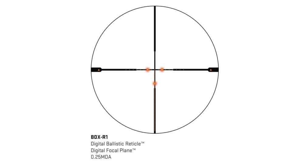 SIG SAUER Sierra3BDX Riflescope, 4.5-14x50mm, 30mm Tube, Second Focal Plane, BDX-R1 Digital Ballistic Reticle, Black, SOSBDX34112