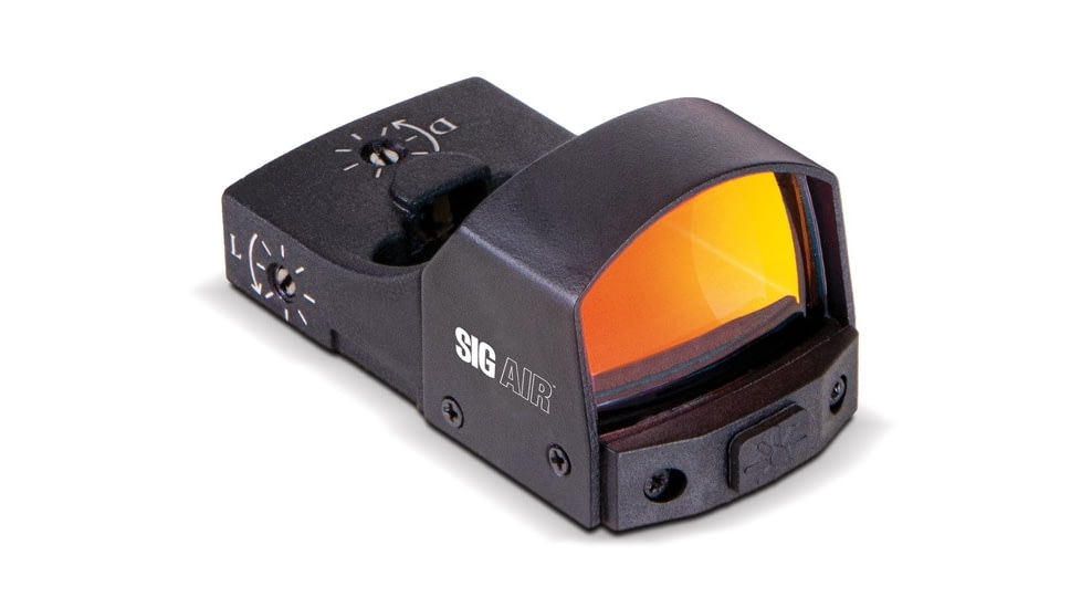 SIG SAUER SIG AIR Reflex Sight, 1x23mm, 3 MOA Red Dot Reticle, Black, AIR-REFLEXSIGHT