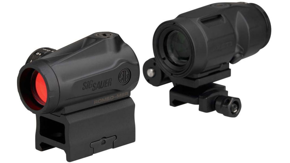 SIG SAUER Combo Kit, Romeo-MSR Gen Ii 2 MOA Red Dot, Juliet 3-Micro 3x22mm Magnifier