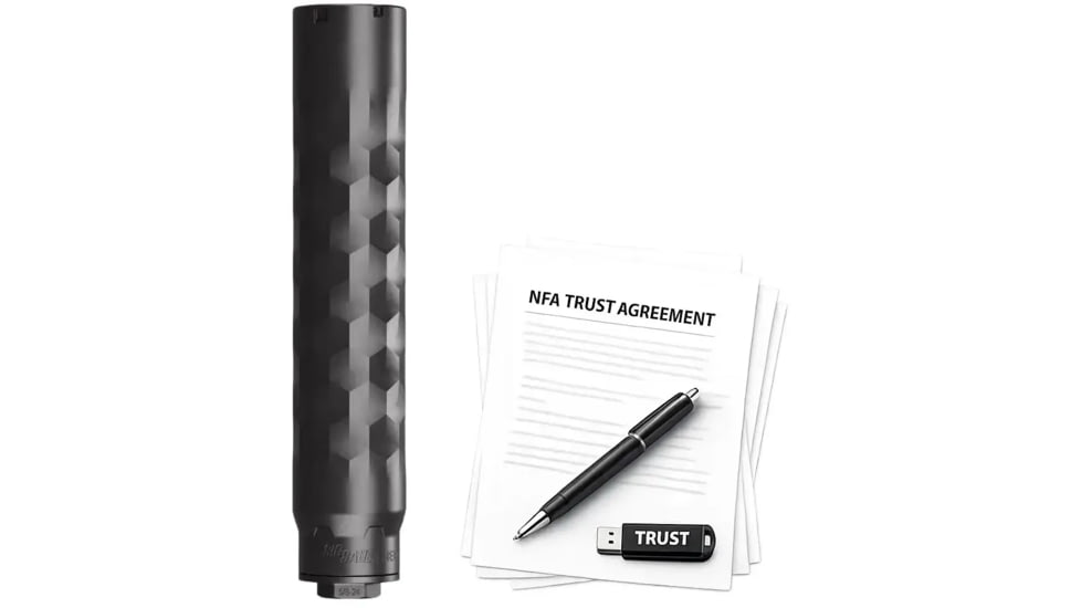 SIG SAUER TINCAN30 TI DT .30 Caliber Suppressor, 1.75x9 in, Black, w/ NFA Trust Registration, 100000232151-KIT1