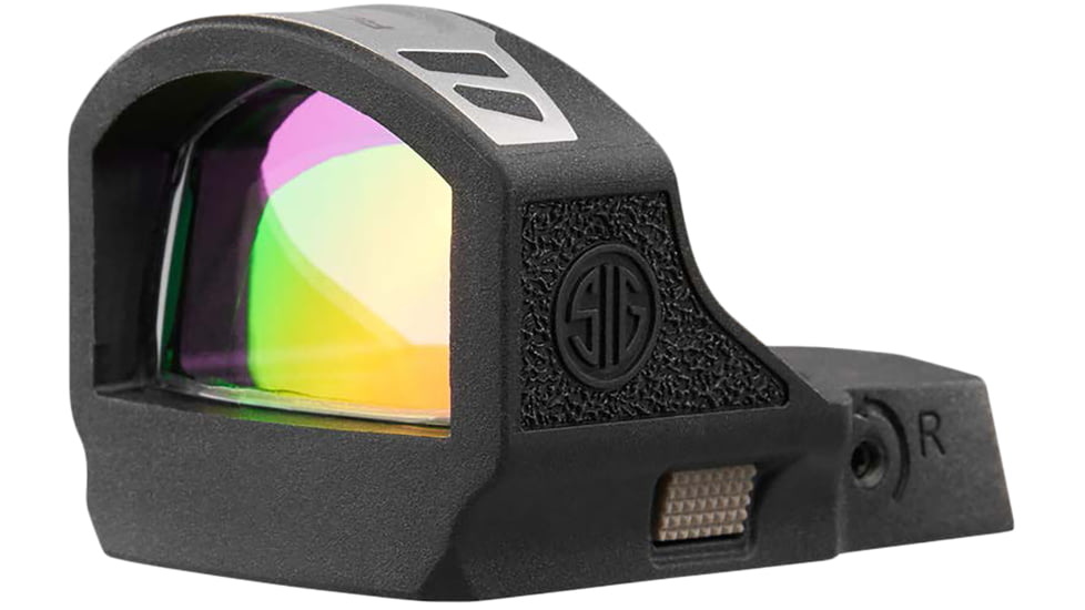 SIG SAUER Romeo-RS Pro 1x31mm Reflex Red Dot Sight, 6 MOA Green Dot Reticle, Black, Black, SOR02090