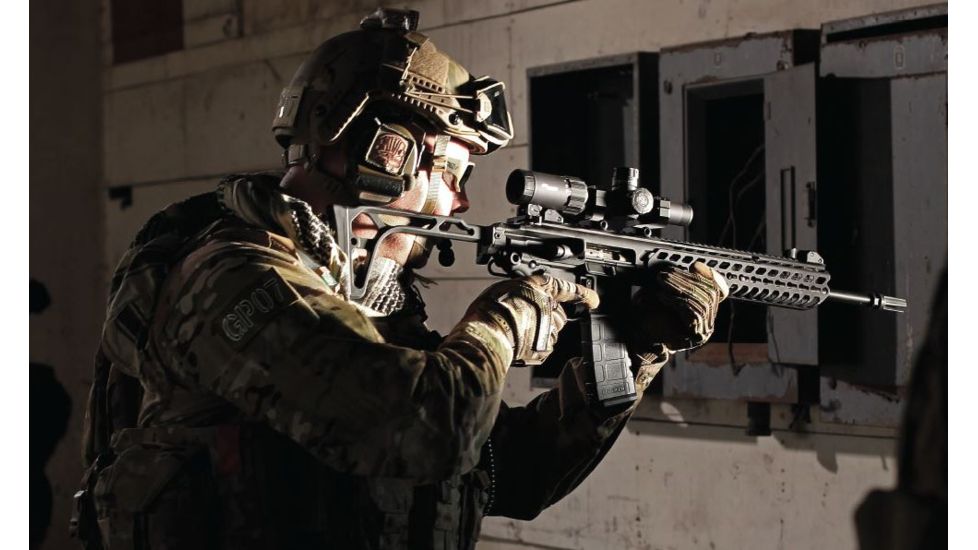 SIG SAUER Tango6 5-30x56 34mm Tube Tactical Rifle Scope w/Illuminated Glass Reticle, 0.25 MOA Adjustments, Graphite SOT65001