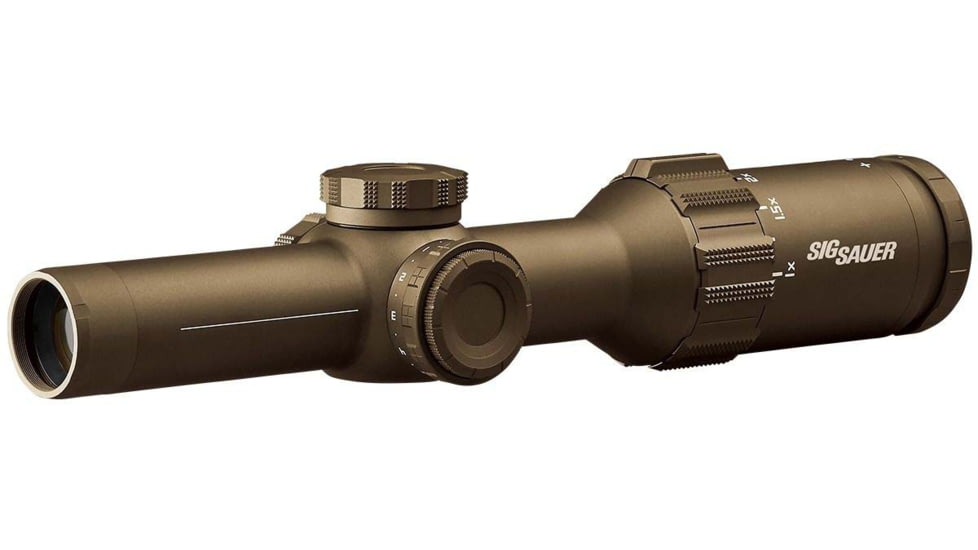SIG SAUER Tango 6T 1-6x24mm FFP 30mm Tube Rifle Scope, 0.2 MRAD, FDE, SOT61240