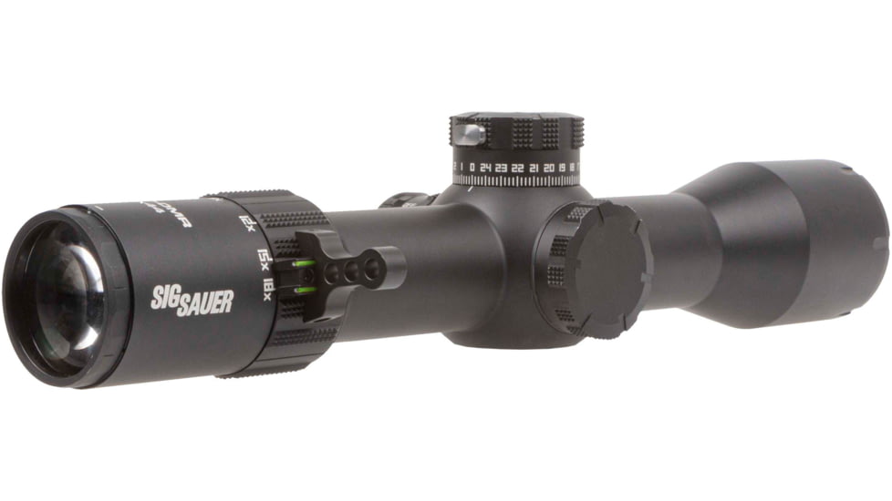 SIG SAUER Tango-DMR Rifle Scope, 3-18x44mm, 34mm Tube, First Focal Plane FFP, Mrad Dev-L 2.0 Illum Reticle, Side Focus, 0.1 Mrad Adj, Black, SOTD63114