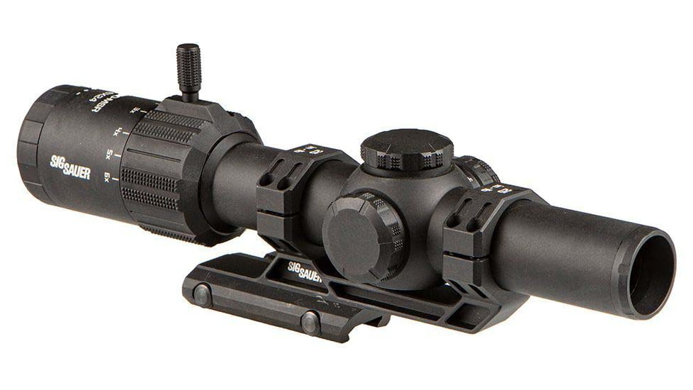 SIG SAUER Tango MRS 1-6X24mm Rifle Scope, 30mm Tube, First Focal Plane, Illuminated BDC6, 0.5 MOA, Black, SOTM61002