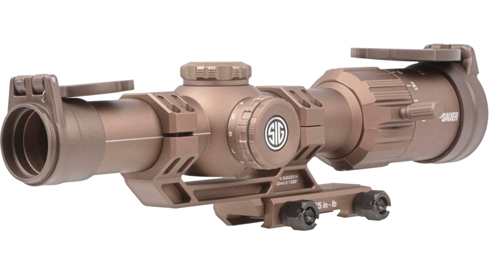 DEMO, SIG SAUER Tango MSR LPVO Rifle Scope w/1.535 Mount, 1-6x24mm, 30mm Tube, Second Focal Plane, Illuminated BDC 6 Reticle, Coyote, SOTM61200