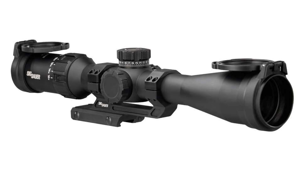 Sig Sauer TANGO SPR, Rifle Scope, 4-16X Magnification, Second Focal Plane, MOA Non-Illuminated Reticle, 44mm Objective, 30mm Tube, Black, w/ ALPHA MSR 1.535&quot; Mount, SOTS44000