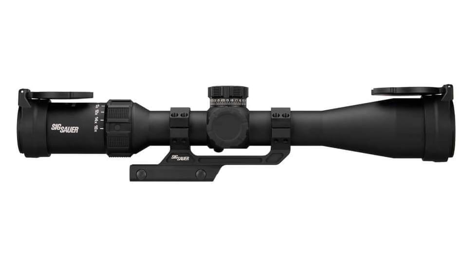 Sig Sauer TANGO SPR, Rifle Scope, 4-16X Magnification, Second Focal Plane, MOA Non-Illuminated Reticle, 44mm Objective, 30mm Tube, Black, w/ ALPHA MSR 1.535&quot; Mount, SOTS44000