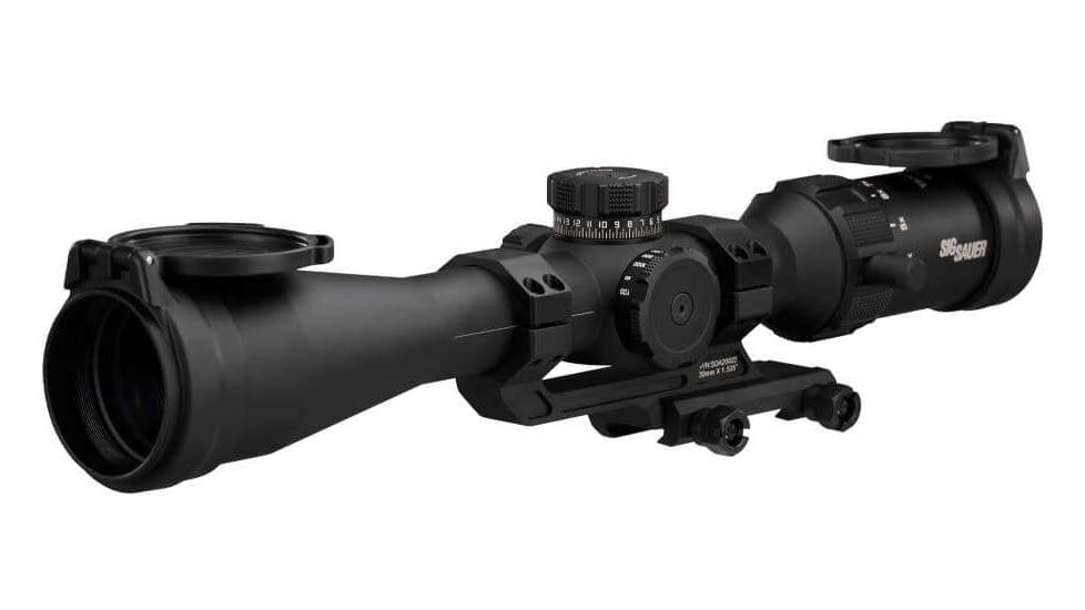Sig Sauer TANGO SPR, Rifle Scope, 4-16X Magnification, Second Focal Plane, MOA Non-Illuminated Reticle, 44mm Objective, 30mm Tube, Black, w/ ALPHA MSR 1.535&quot; Mount, SOTS44000