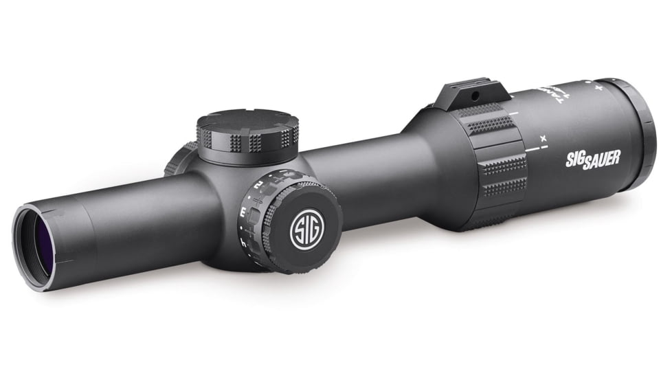 SIG SAUER Tango4 1-4x24mm Rifle Scope 30mm Tube, First Focal Plane, Black, Horseshoe Illuminated Reticle, MOA, SOT41111