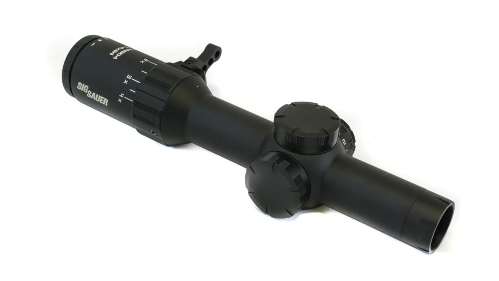 SIG SAUER Tango4 .300 Blackout 1-4x24 30mm Rifle Scope, FFP, Horseshoe Illuminated Reticle, 0.5 MOA ADJ, Black, SOT41112
