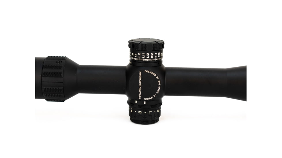 SIG SAUER Tango4 6-24x50mm Rifle Scope 30mm Tube, First Focal Plane, Black, Dev-L MOA Illuminated Reticle, MOA, SOT46113