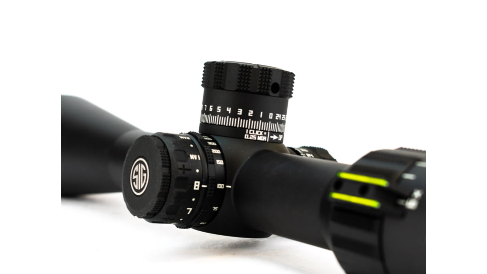 SIG SAUER Tango4 6-24x50mm Rifle Scope 30mm Tube, First Focal Plane, Black, MOA Illuminated Reticle, MOA, SOT46111