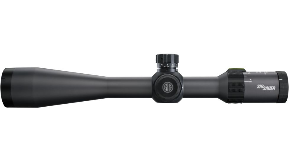 SIG SAUER Tango4 6-24x50 30mm Tube Tactical Rifle Scope w/Illuminated Glass Reticle, 0.25 MOA Adjustments, Graphite SOT46001