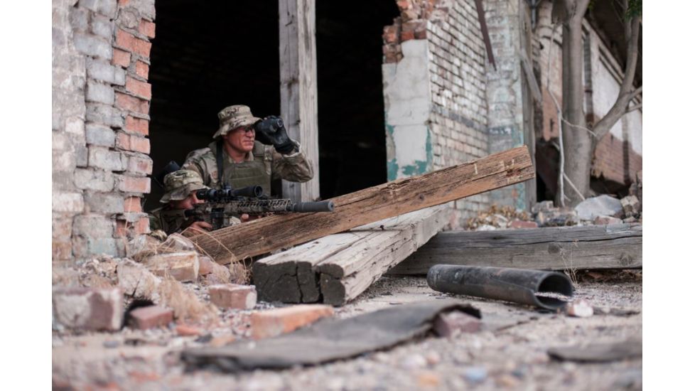 SIG SAUER Tango4 6-24x50 30mm Tube Tactical Rifle Scope w/Illuminated Glass Reticle, 0.25 MOA Adjustments, Graphite SOT46001